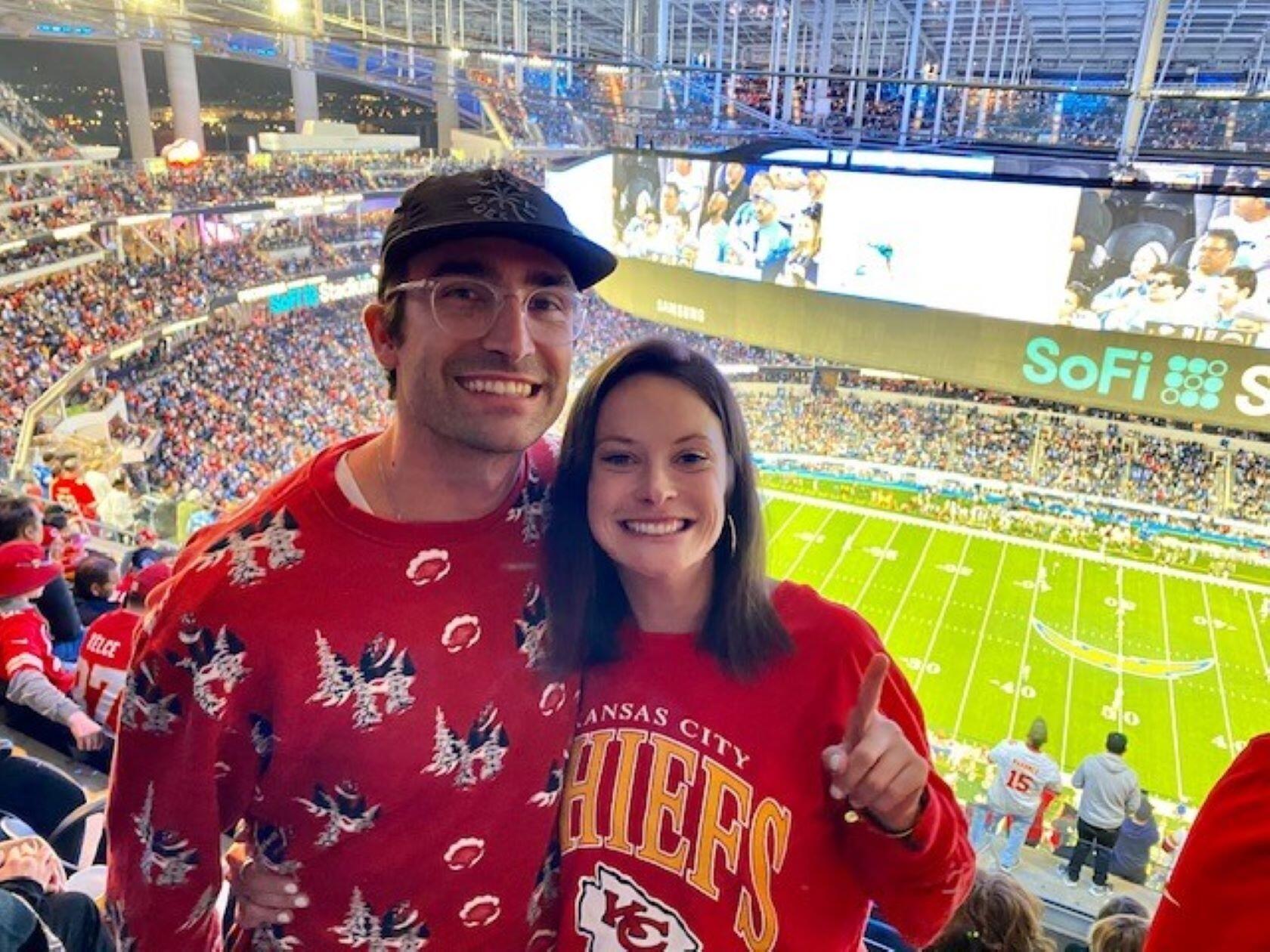 They celebrated Savanah's newfound love of football at the temple of sportsball (aka Sofi Stadium).