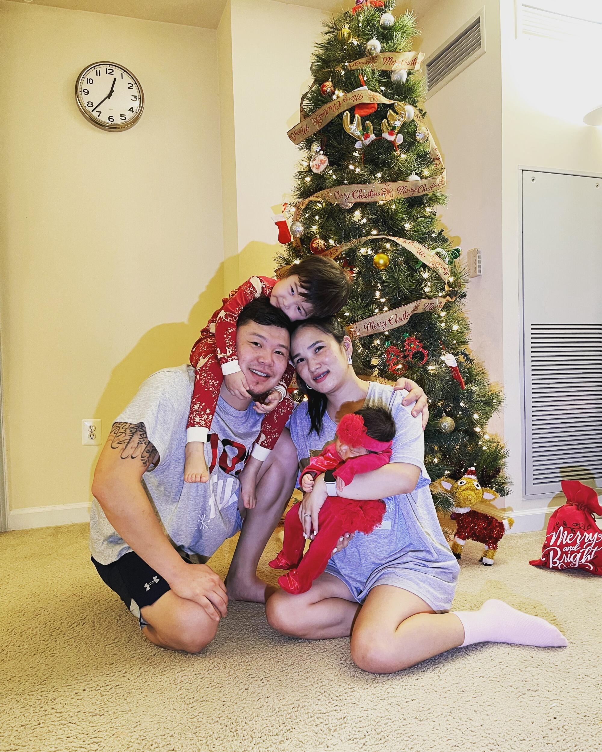 Us 4 together during Christmas 2022