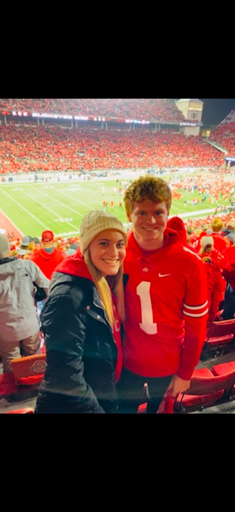 First OSU football game together