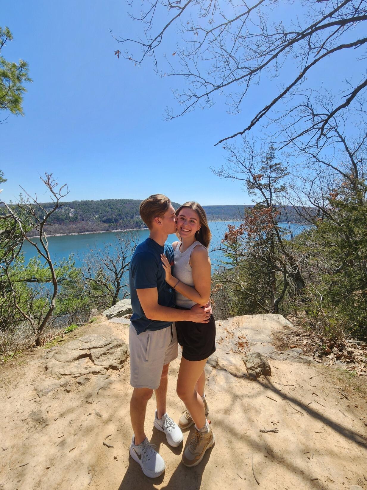 Eli proposed at Devil's Lake!