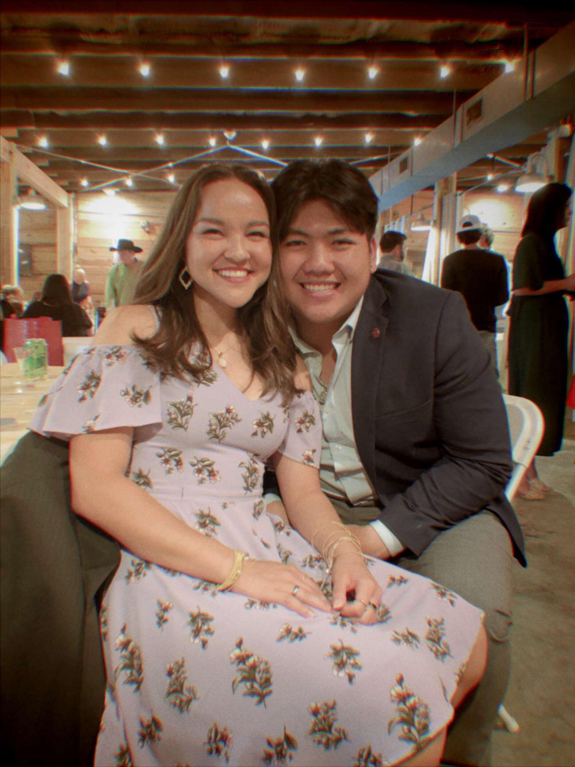David & Mallory attend their first wedding together (David's first wedding EVER)