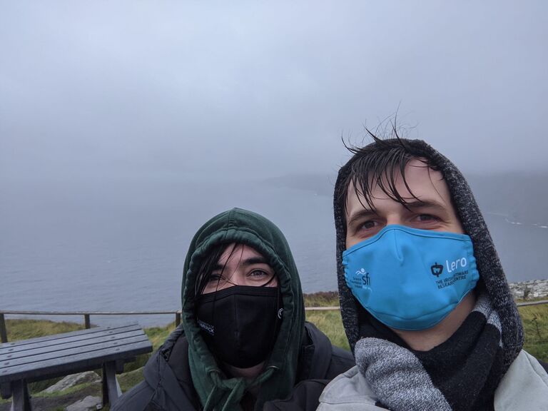 We make it through Covid lockdowns and 1 of 2 PhDs still liking each other. To celebrate Kate's upcoming graduation, we travel to hike up one of Ireland's most spectacular views. The visibility at Slieve League had its own plans! 