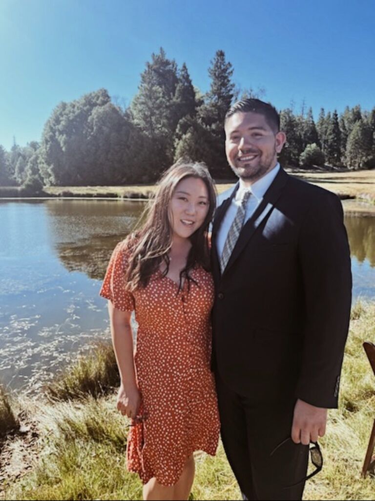 Laura and Jared Cellini's wedding at Palomar Mountain.