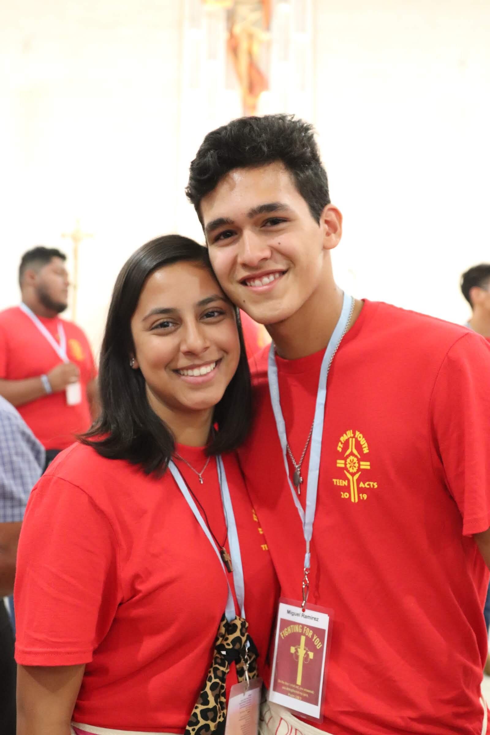 Miguel was the director of this teen ACTS retreat. We started serving our church community when we were teens!