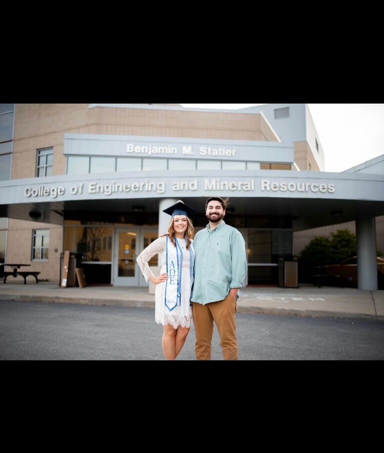Mackenzie graduated with her engineering degree. Joshua was there supporting every step of the way. Mackenzie moved to Ohio shortly after graduation and moved in with Joshua.