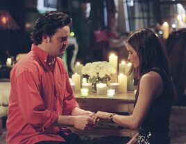 Chandler and Monica's proposal on Friends