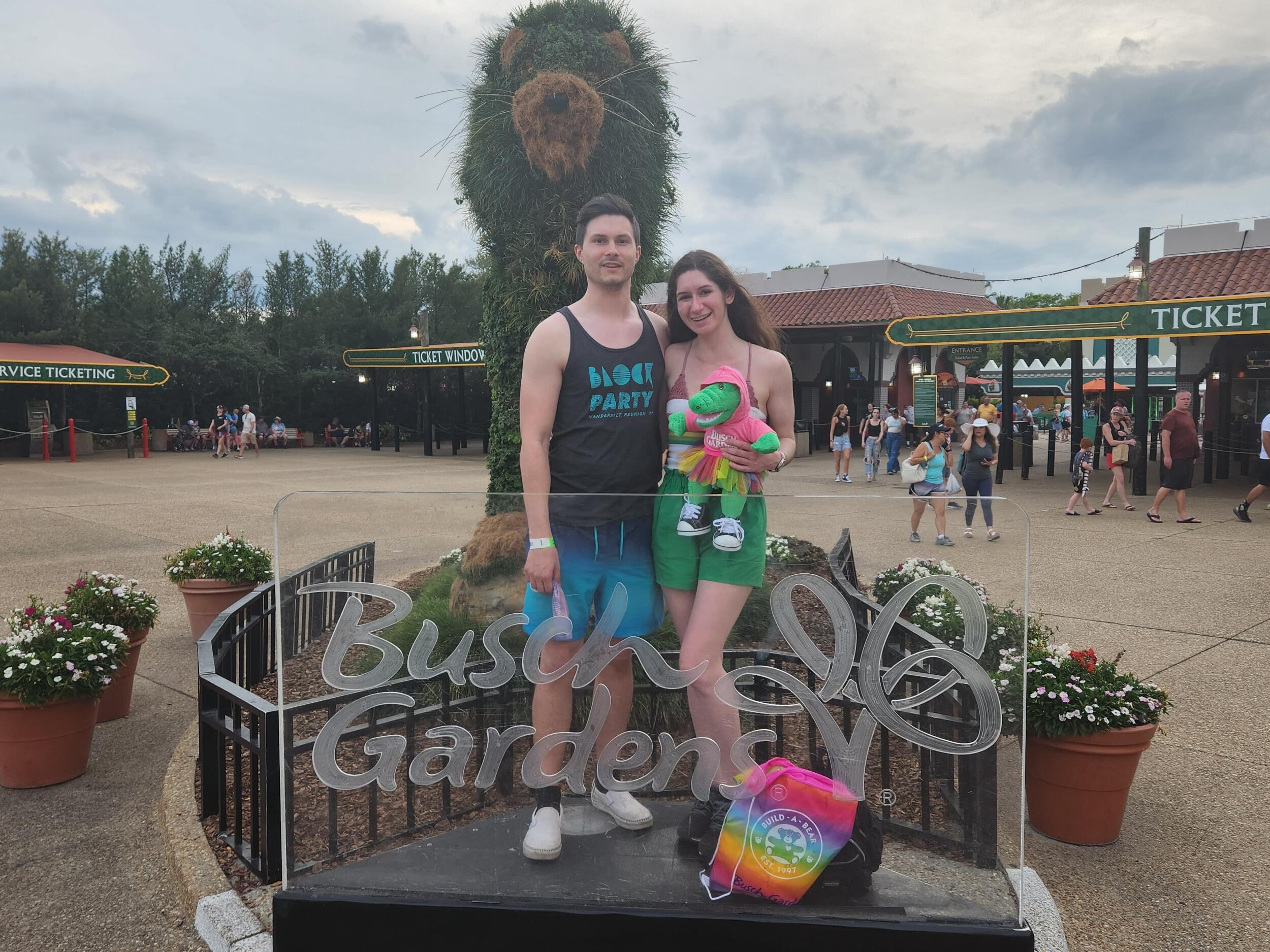 Jake's first time to Busch Gardens in Tampa!