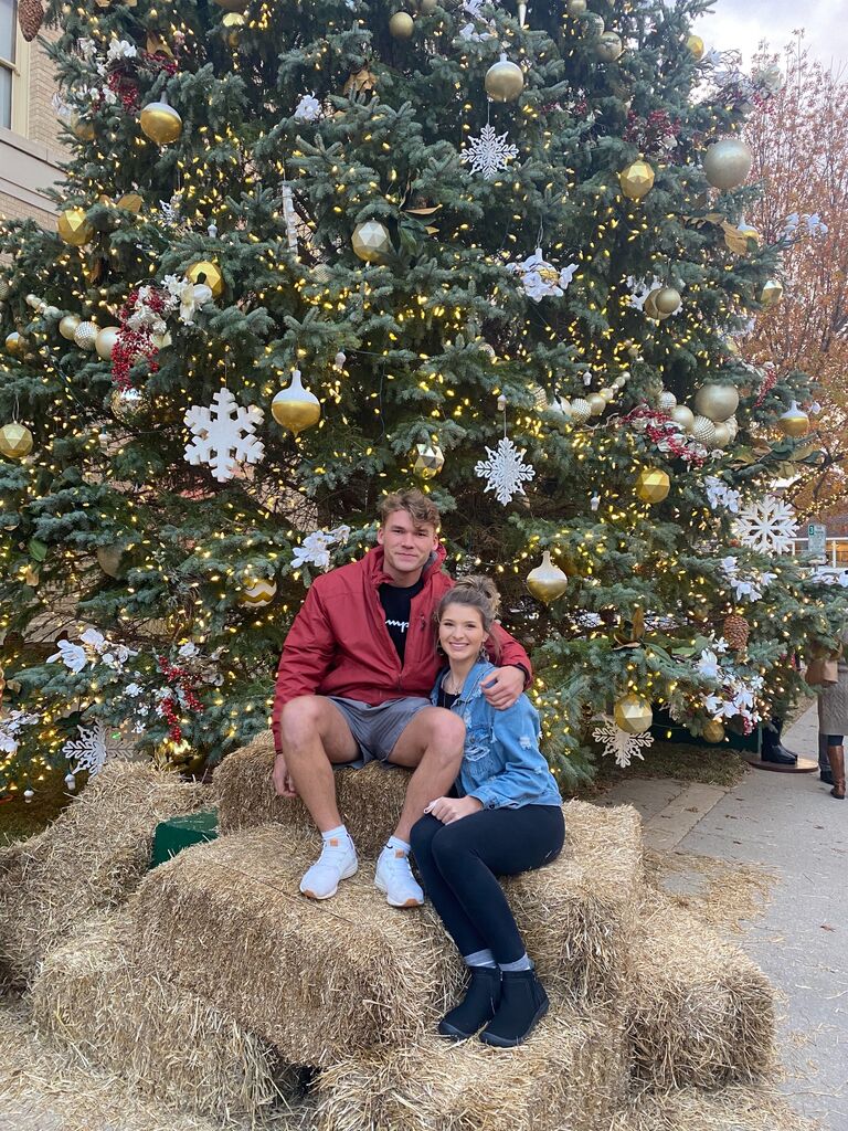 First Christmas festivity together - Downtown McKinney.