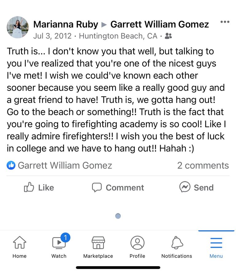 Proof Ruby has always thought highly of Garrett ;)