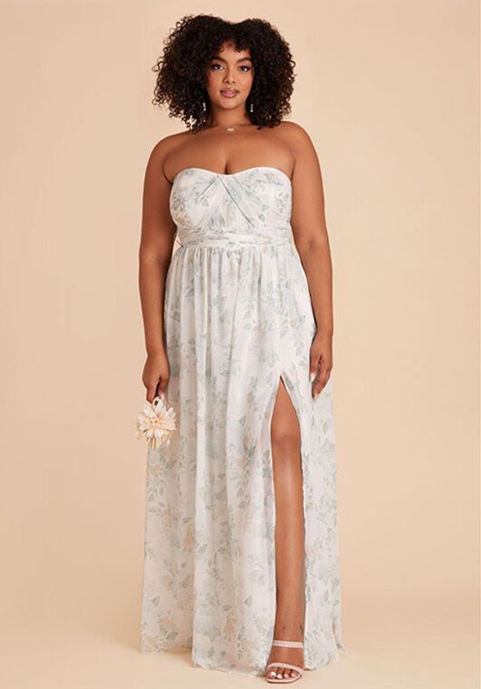Birdy Grey Grace Chiffon Dress in Sage Spring Garden Bridesmaid Dress | The  Knot