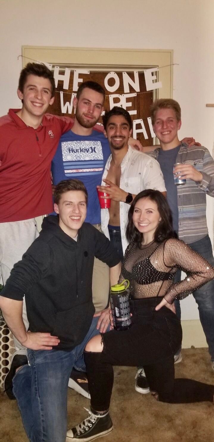 Recreating our group picture at Meaghan's 22nd Birthday!