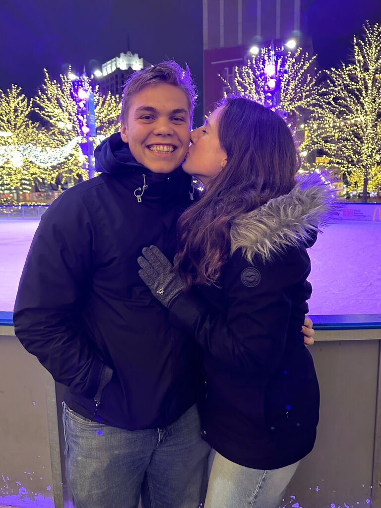 Ice Skating at Campus Martius Detroit