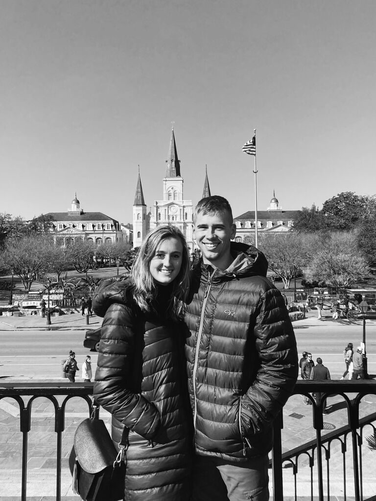 COVID started three years of long-distance, earlier than planned. Cam moved back to Oregon and Neil was transferred to Mississippi. Cam visited when she could and they explored the coast and New Orleans. 