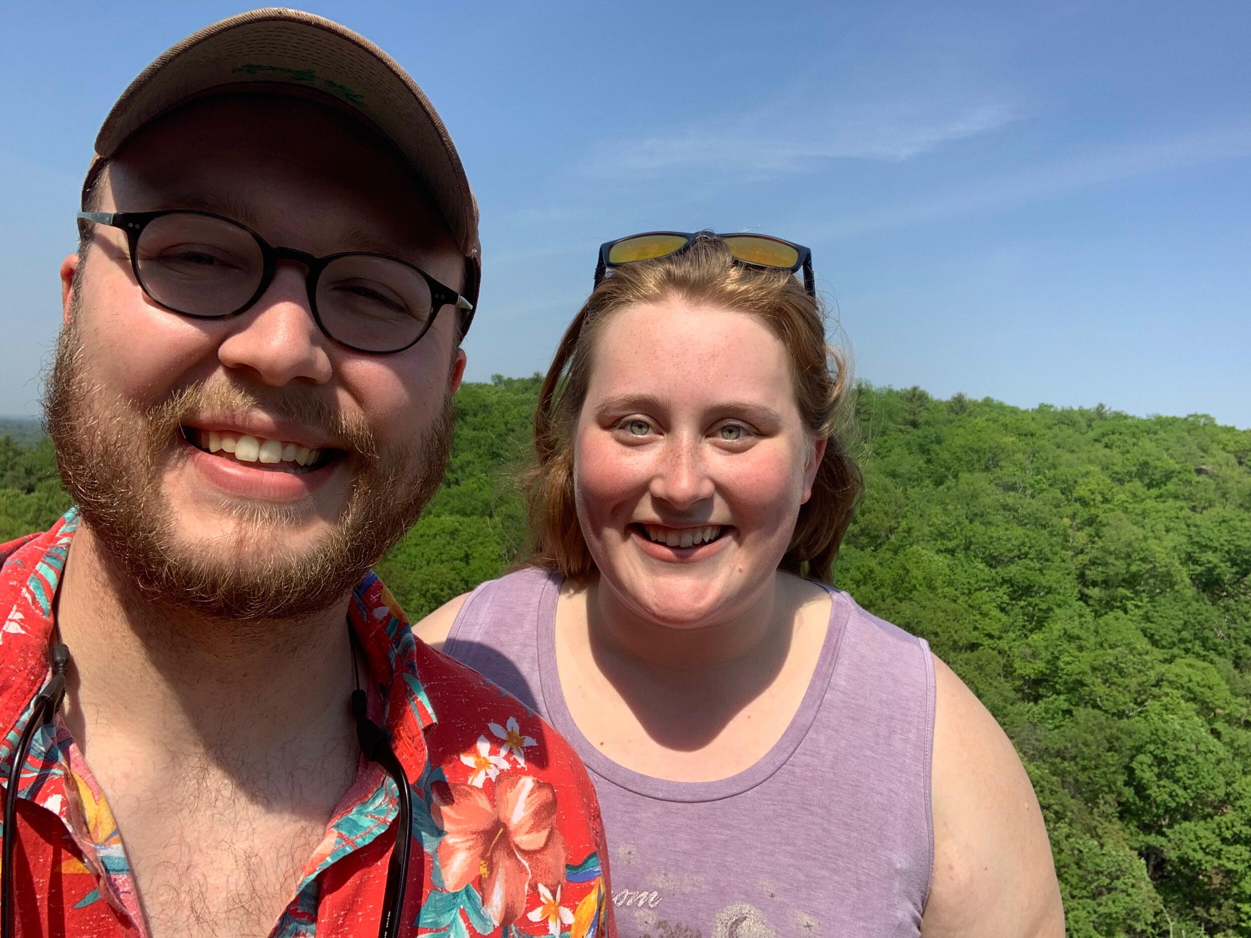 The Proposal: 
Jonathan proposed to Haley at the peak of Sleeping Giant State Park in Hamden, CT. She said "yes"! Woo Hoo!