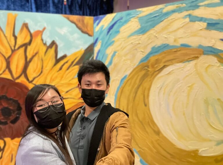 Today marks our first anniversary in San Francisco. We are celebrating by attending the Van Gogh exhibit, which happens to be Amy's favorite post-impressionist artist.