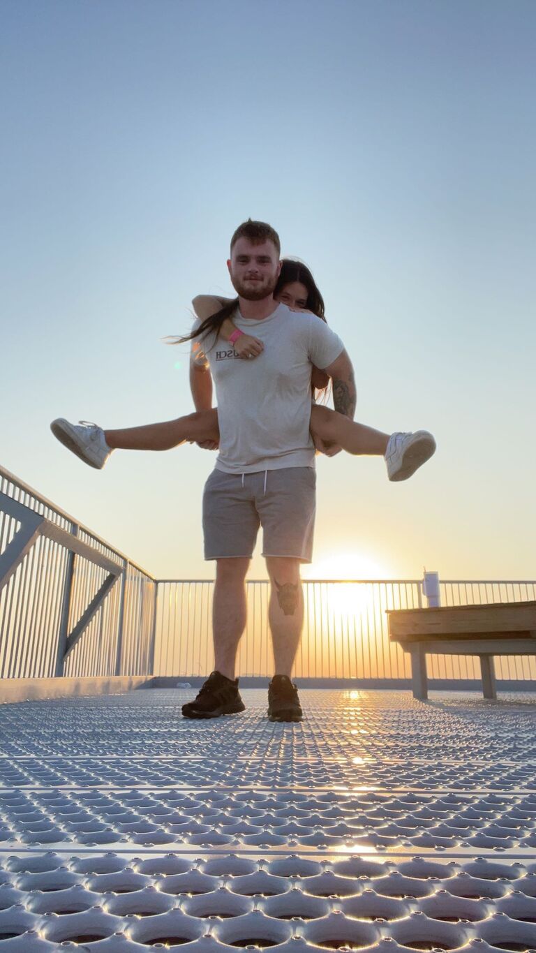 on top of a beautiful view!