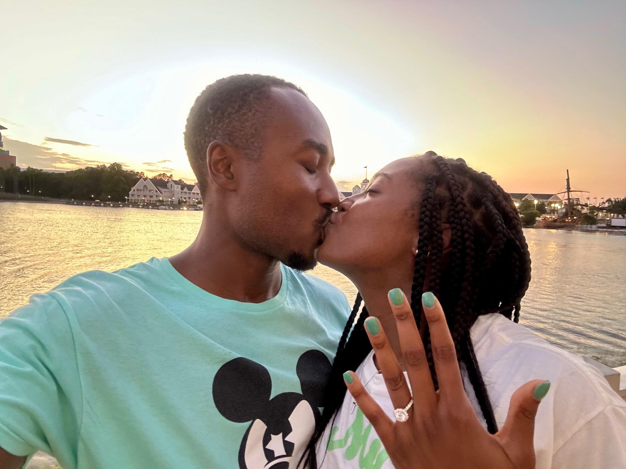 Jordan and I get engaged! Woohoo! We love having Disney dates. Jordy took us outside of Epcot to Disney's Boardwalk for a romantic stroll and popped the question with fireworks at Epcot to follow. I cried happy tears of joy!