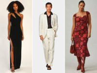 Three October wedding guest outfits