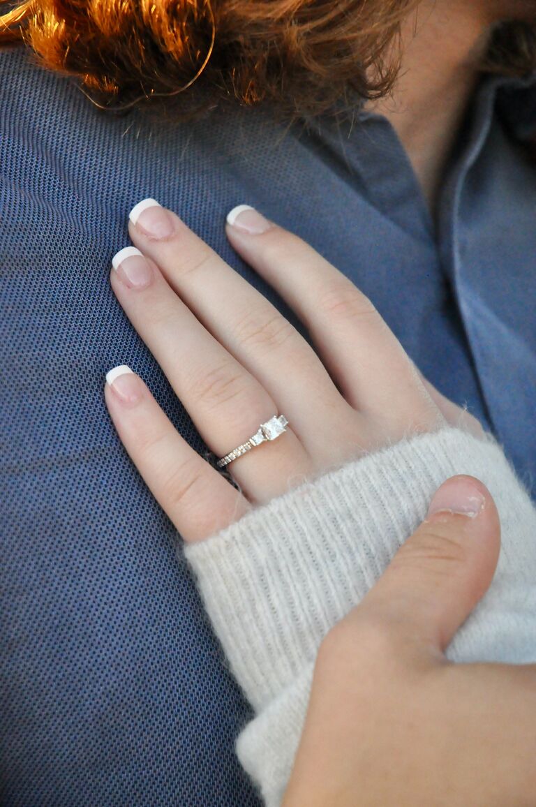 Even though the stones weren't correct, Molly's ring was stunning. Now that the correct side stones are in, it looks even better.