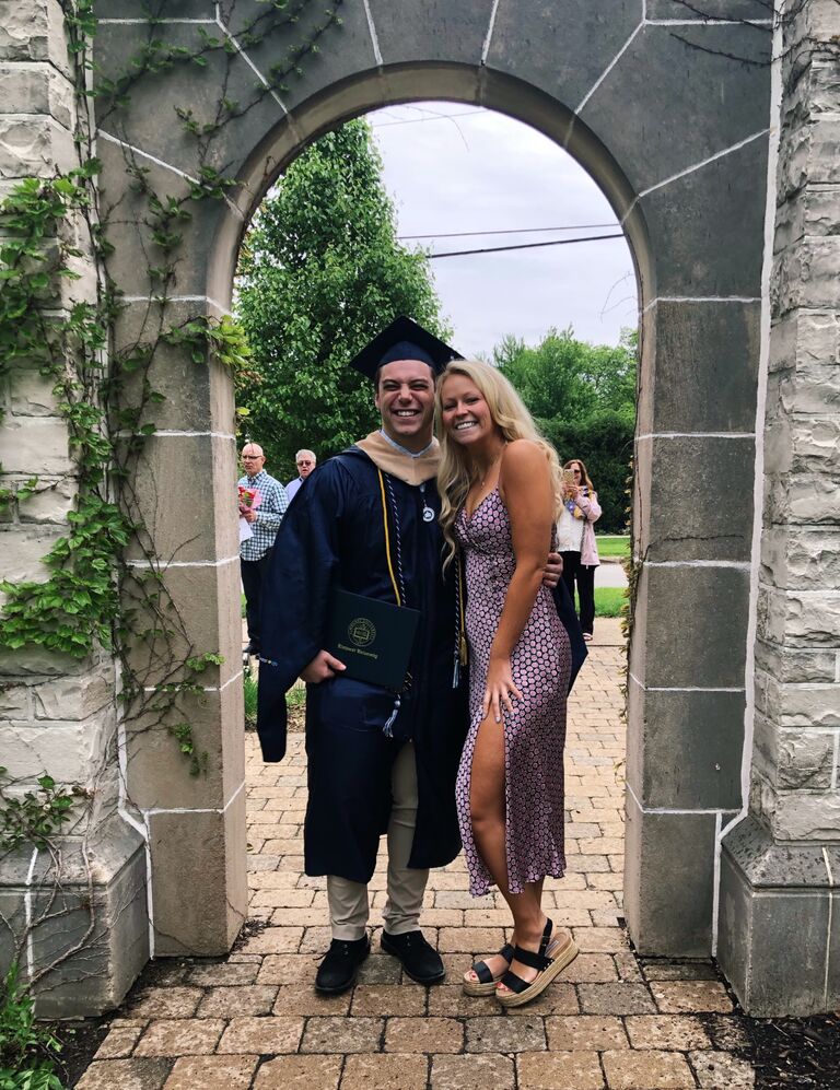 Robert graduates with his MBA from Elmhurst University! 
