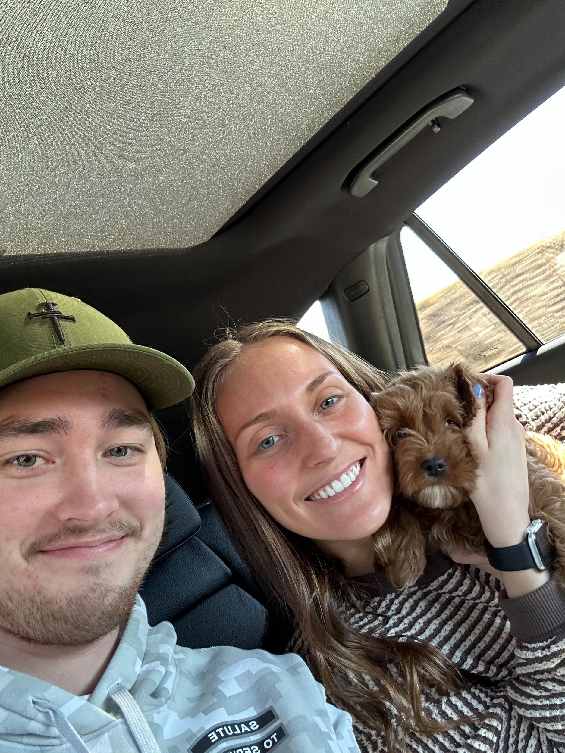 Picking up our baby boy Milo!