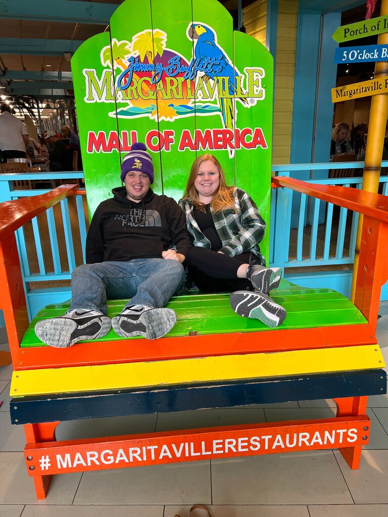 First weekend away, going to the Mall of America.