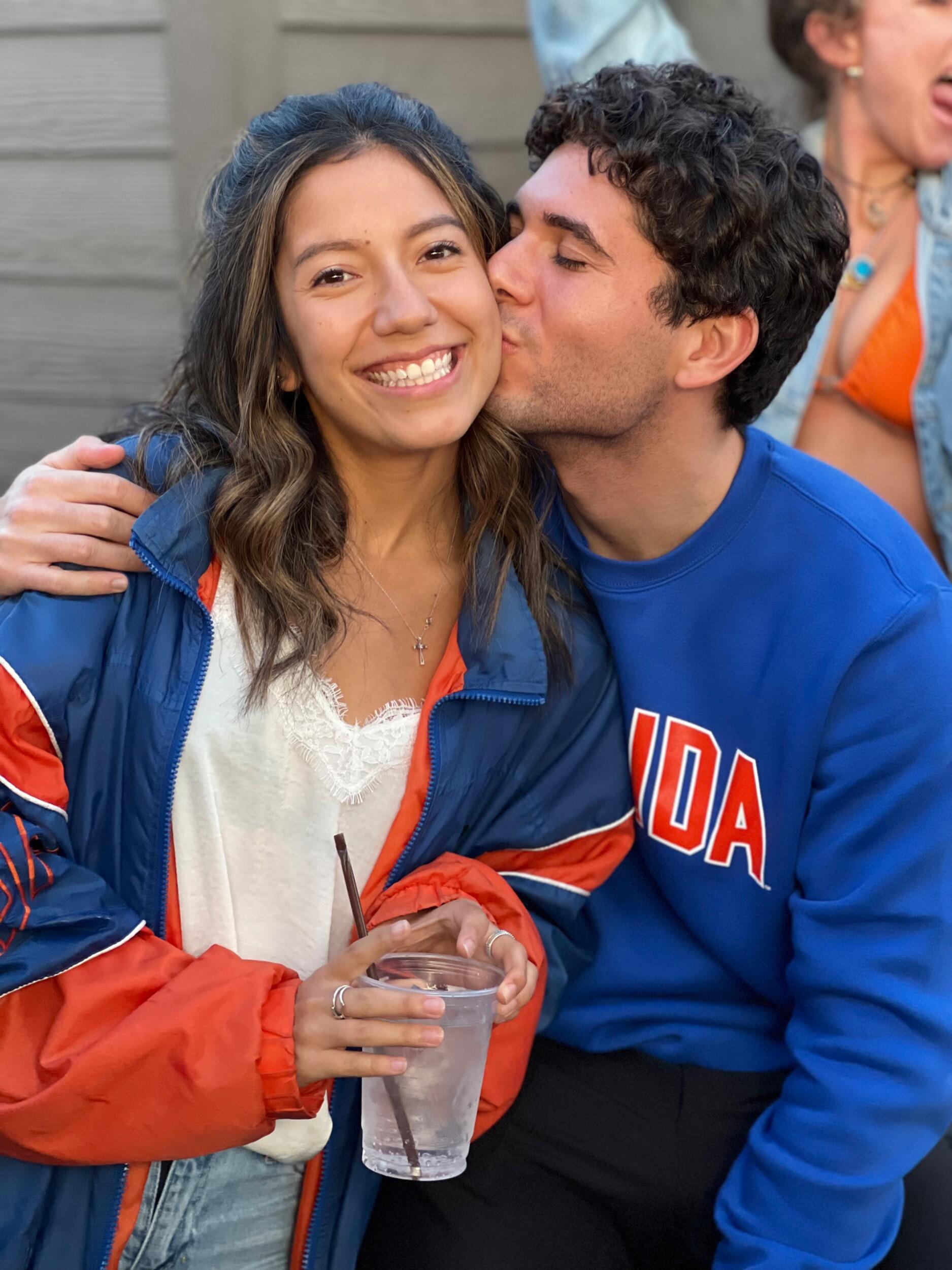 We went to our first Gator football game together as two proud alumni! 