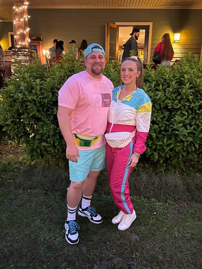 Attending an 80s themed birthday party... I think we crushed it!