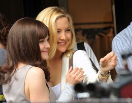 Kate Hudson and Ginnifer Goodwin on set for "Something Borrowed" photo taken in May 2010 in New York City