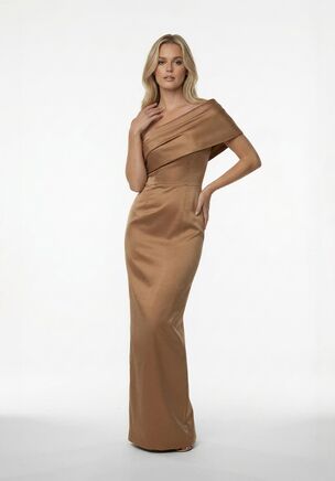 bridesmaid dress drama Brown Dresses Stunning layers of tulle