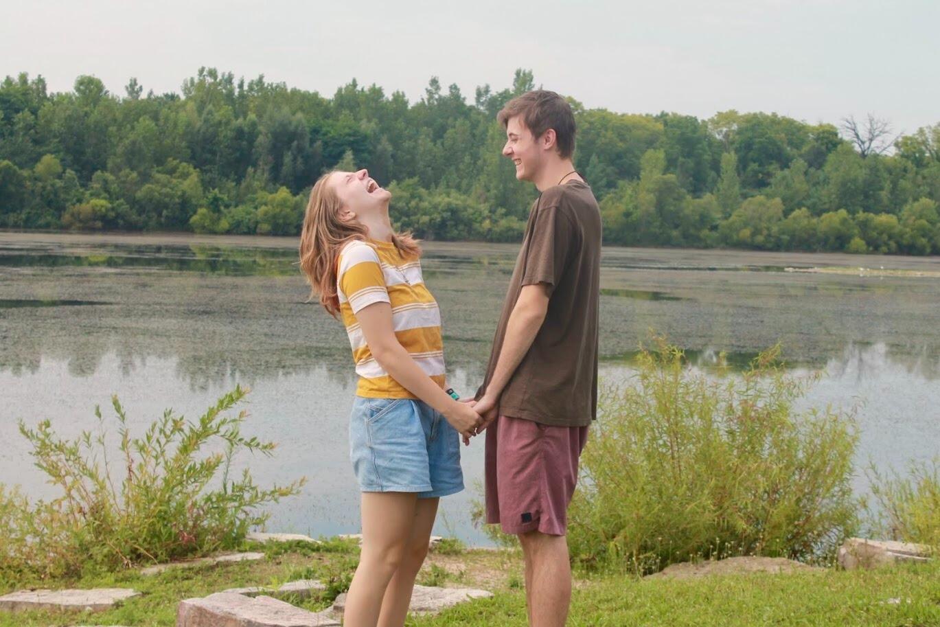 ONE YEAR ANNIVERSARY! To celebrate, we had some pictures taken by the lovely Miranda Rinck, we went paddle boating, and exchanged gifts. (Sam recorded himself singing love songs for Audrey, and Audrey gave Sam a scrapbook of their first year together)