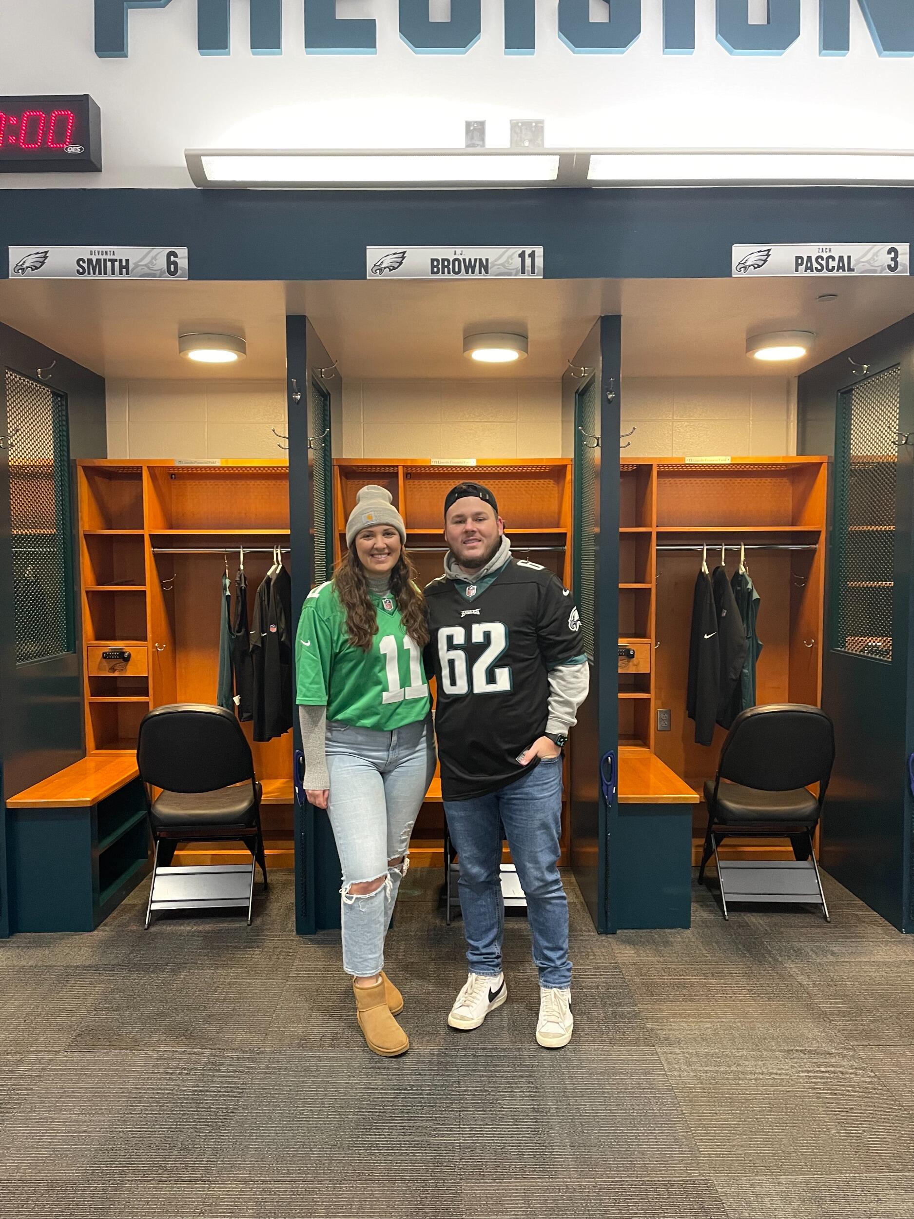 Go Birds! Paige and Dave tour the Linc.