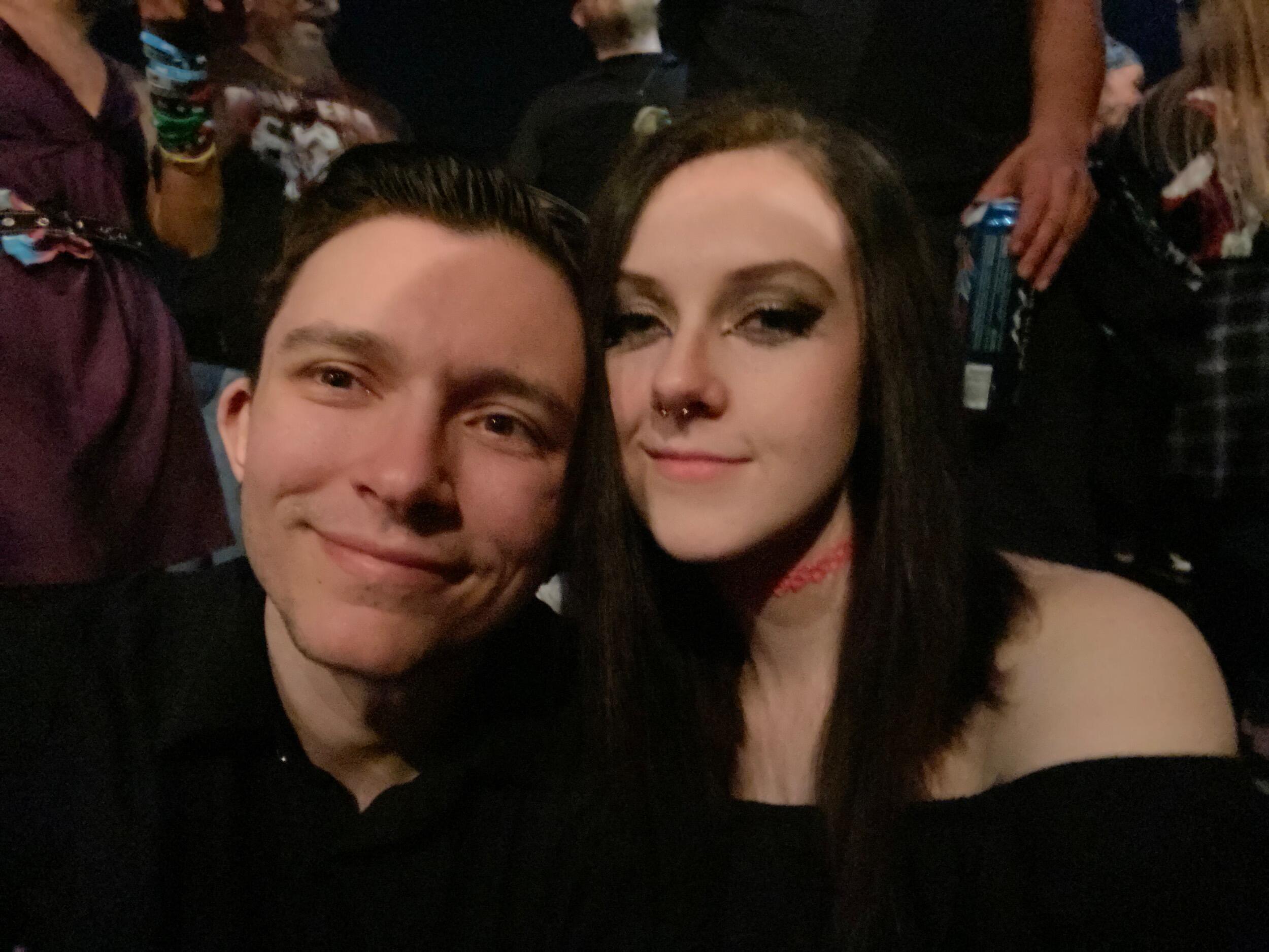 At a Slipknot concert for Bryce! We also saw Code Orange here.