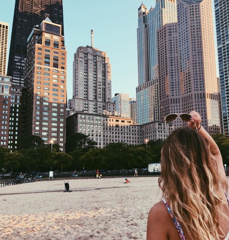 Went on their first vacation together in Chicago.