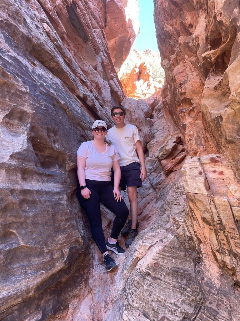 ...going on their first vacation together to Las Vegas...