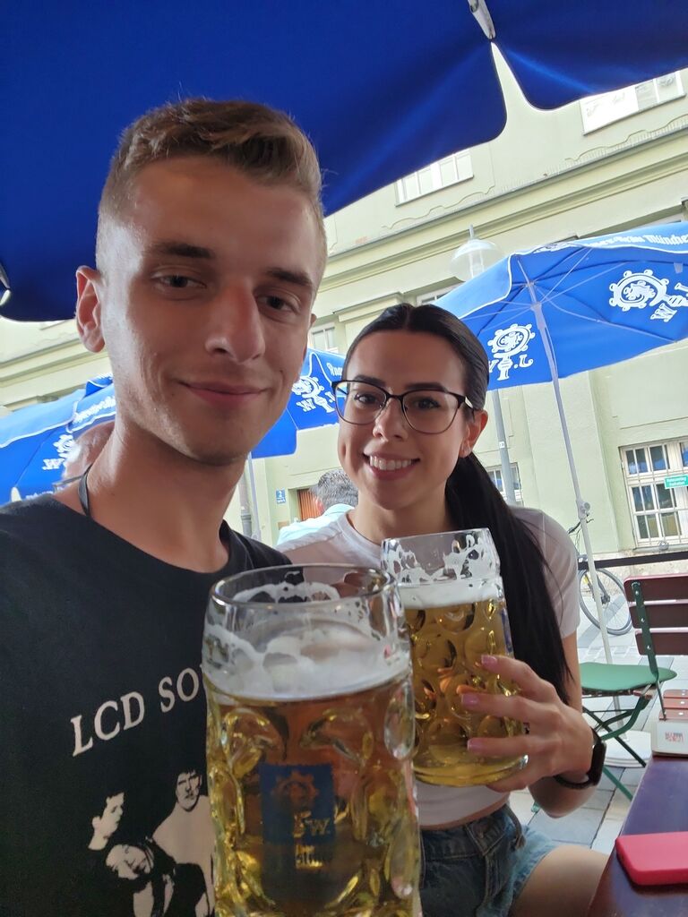 Big Smiles (And Bigger Beers) in Munich, Germany. 