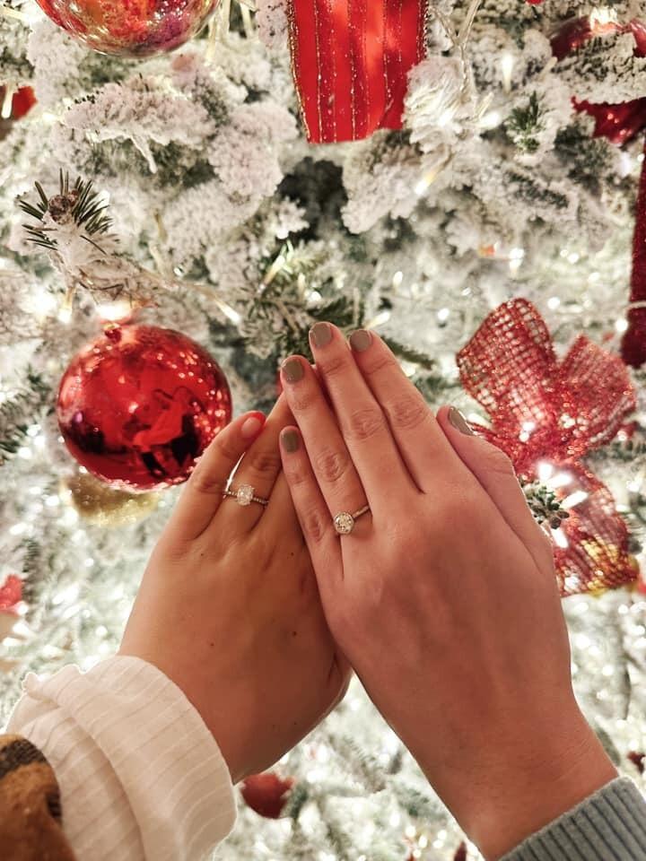 Jadyn got her engagement ring! Our first engaged Christmas.