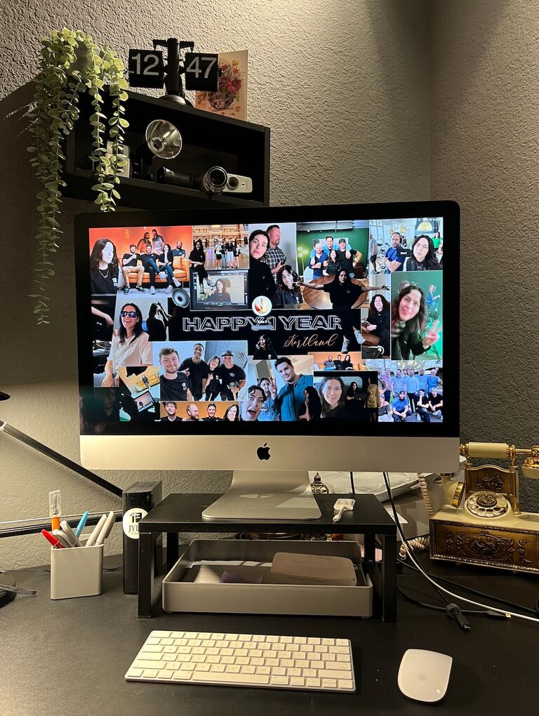 My one year at Jyra and of knowing Gabe. This is another desktop screensaver he made for me.