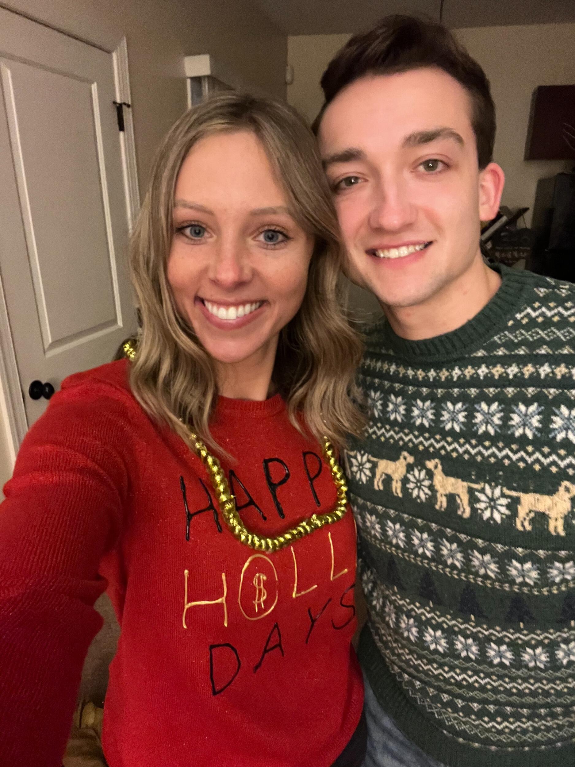 Ugly holiday sweater party
