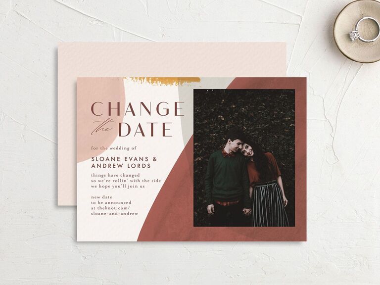 Wedding Postponement Card Elli