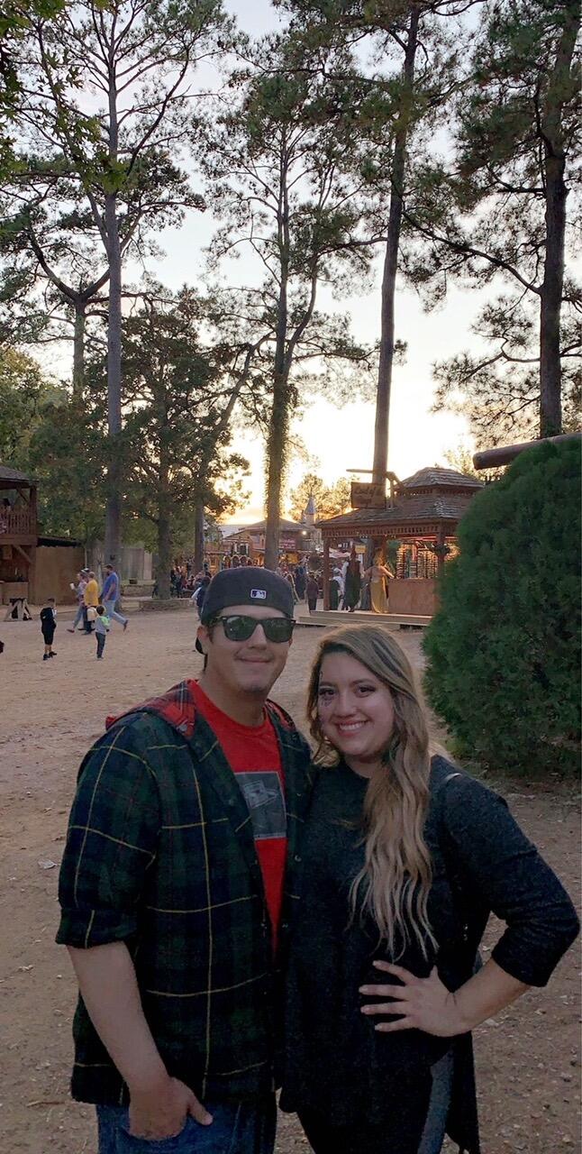 Celebrating Reagan's birthday at Renaissance Festival 
