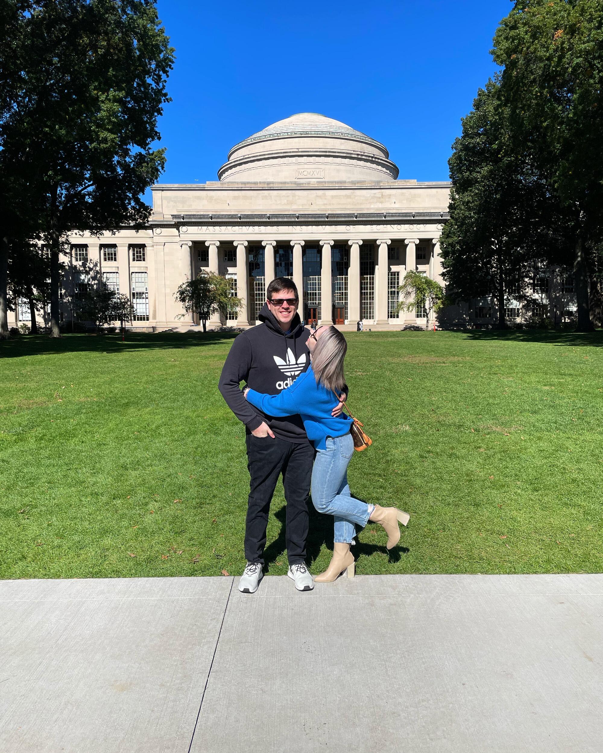 Daniel and Elizabeth went to her brother, John, while he was working on his Master's Degree at MIT in Boston.