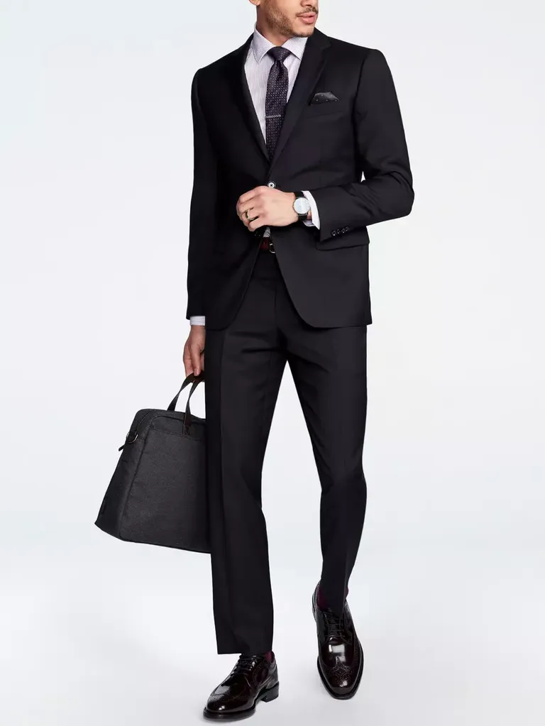Black suit formal wedding attire from Indochino