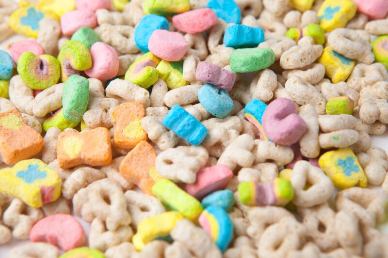 Lucky Charms Rice Krispies for St. Patrick's Day