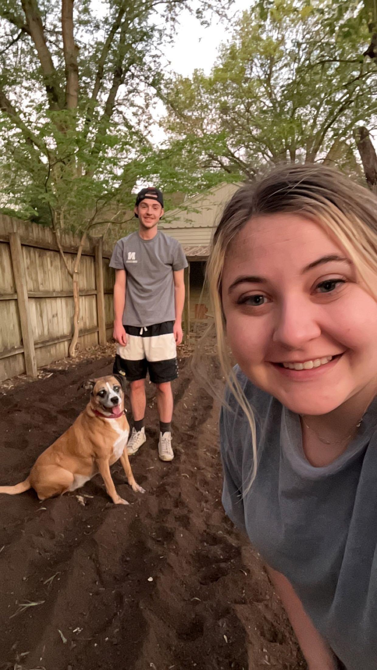 We even made our garden our first year as home owners. Royal enjoyed it too!