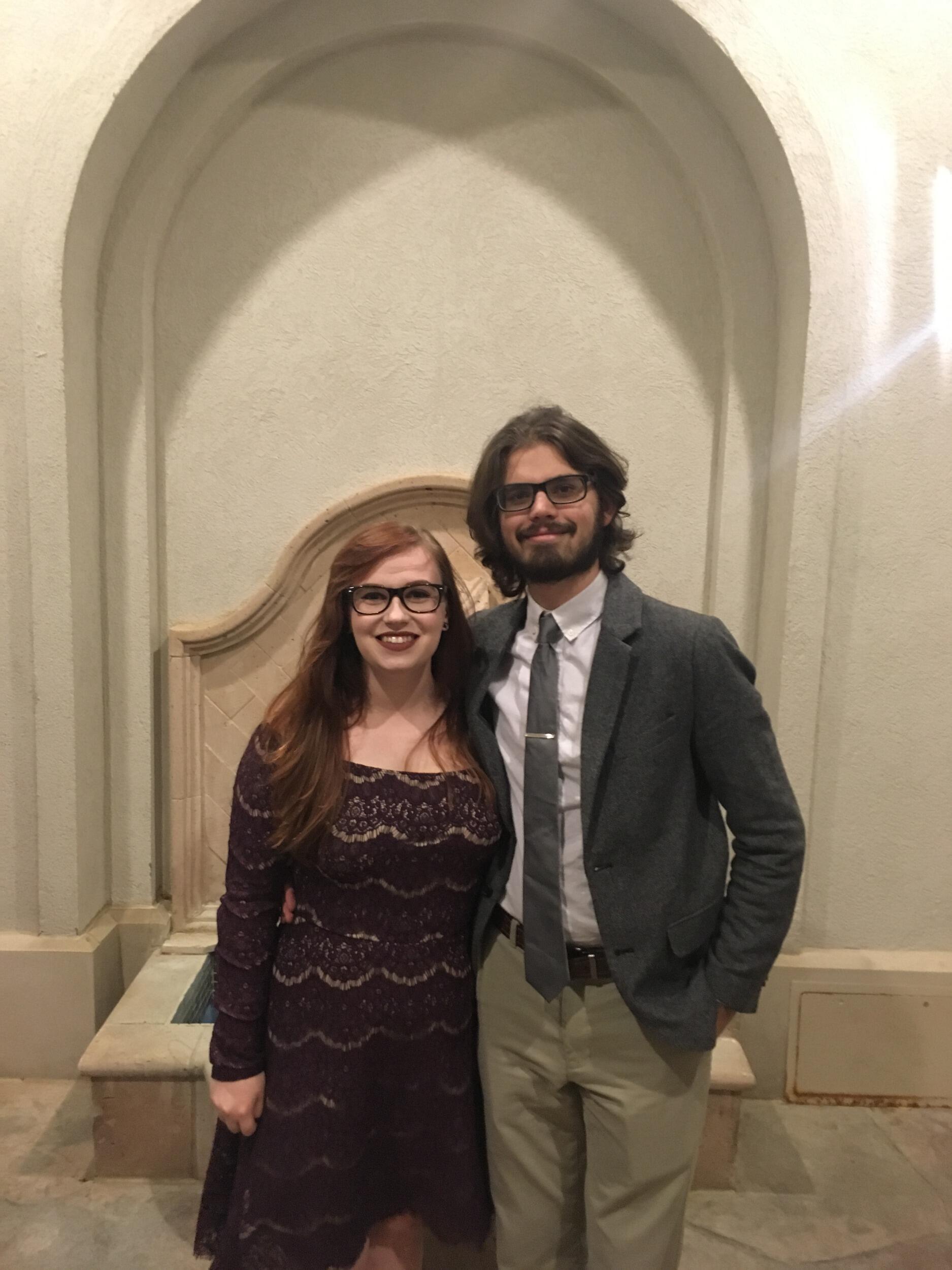 Grace and Brandon attend their first Beta formal together!