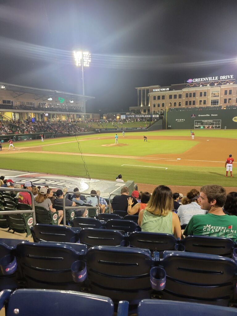 Our first date was dinner and a Greenville Drive Game! Fireworks ended the night like a fairytale. 