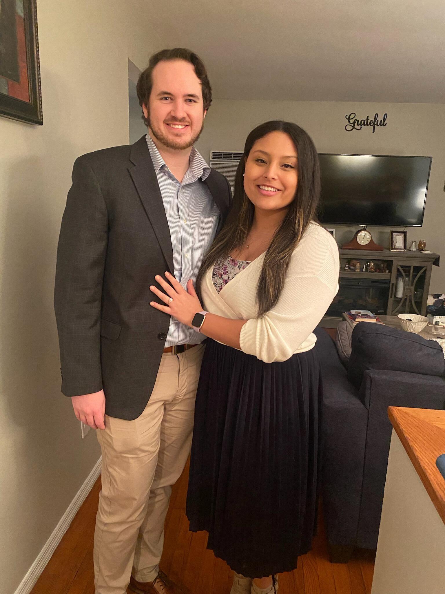 Night of our Engagement Dinner with our family