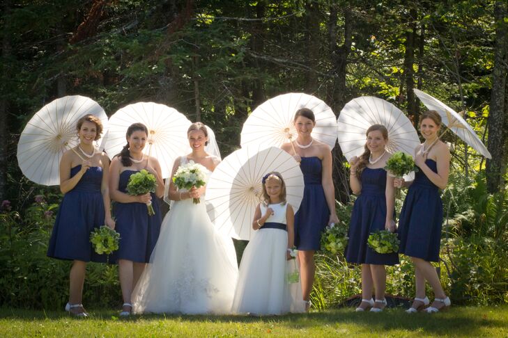 bridesmaid parasol