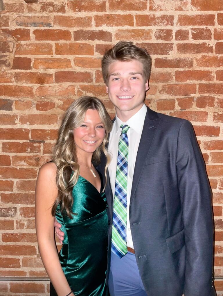 This was the fraternity formal that we talked about in "Our Story." We spent the whole night dancing and laughing together.  Still not a couple yet, but it was going in that direction!